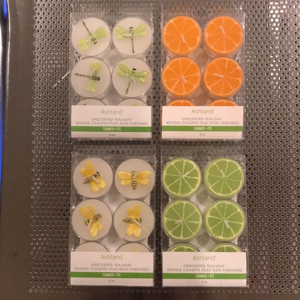 ASHLAND unscented tea light candles.